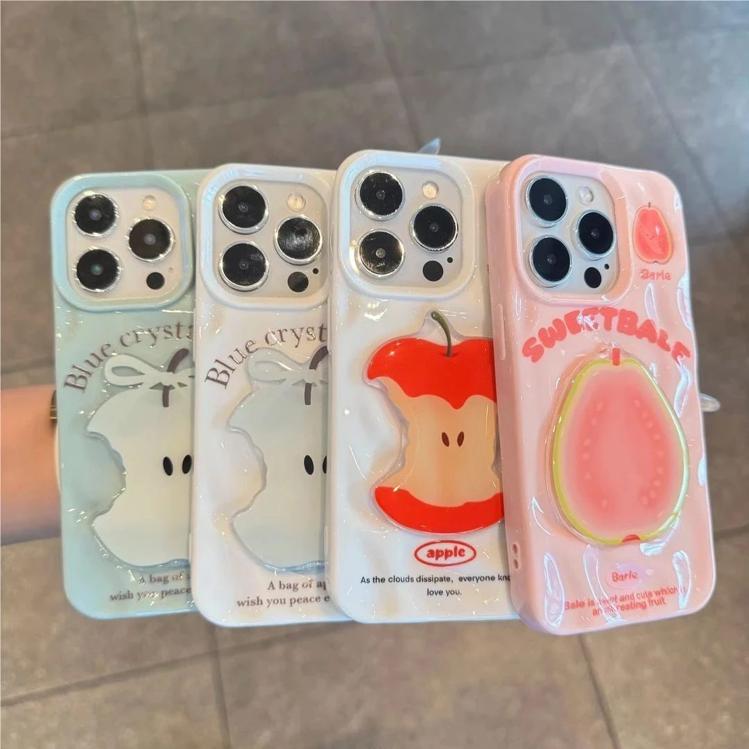 适用iPhone16/15多巴胺水果贴件diy手机壳苹果14plus高级感华为pu