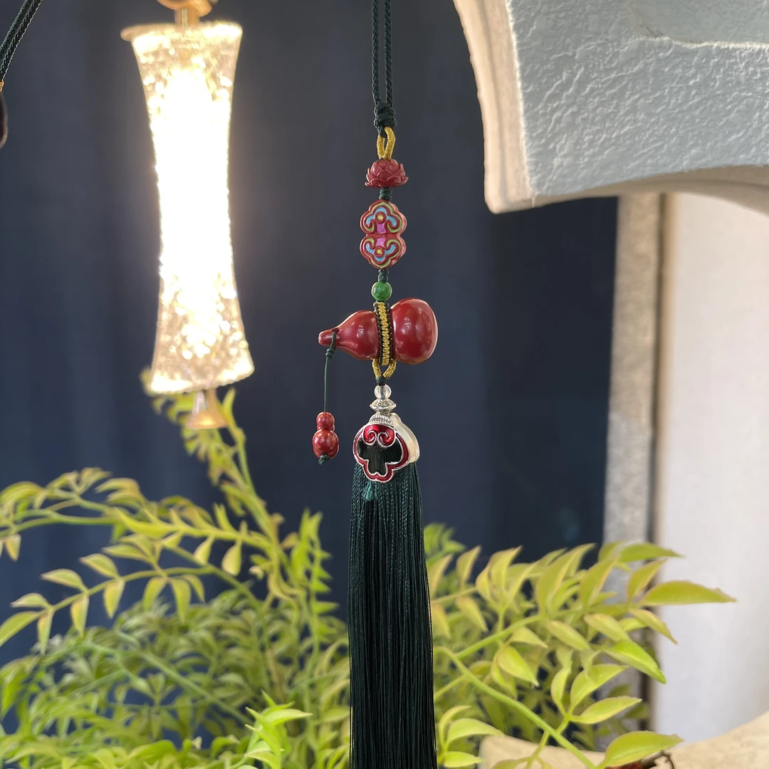 含辰砂工艺品辰砂葫芦车挂包挂