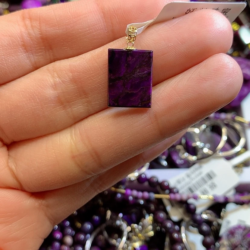 【闪购商品】苏纪石（舒俱来）吊坠18K金镶嵌