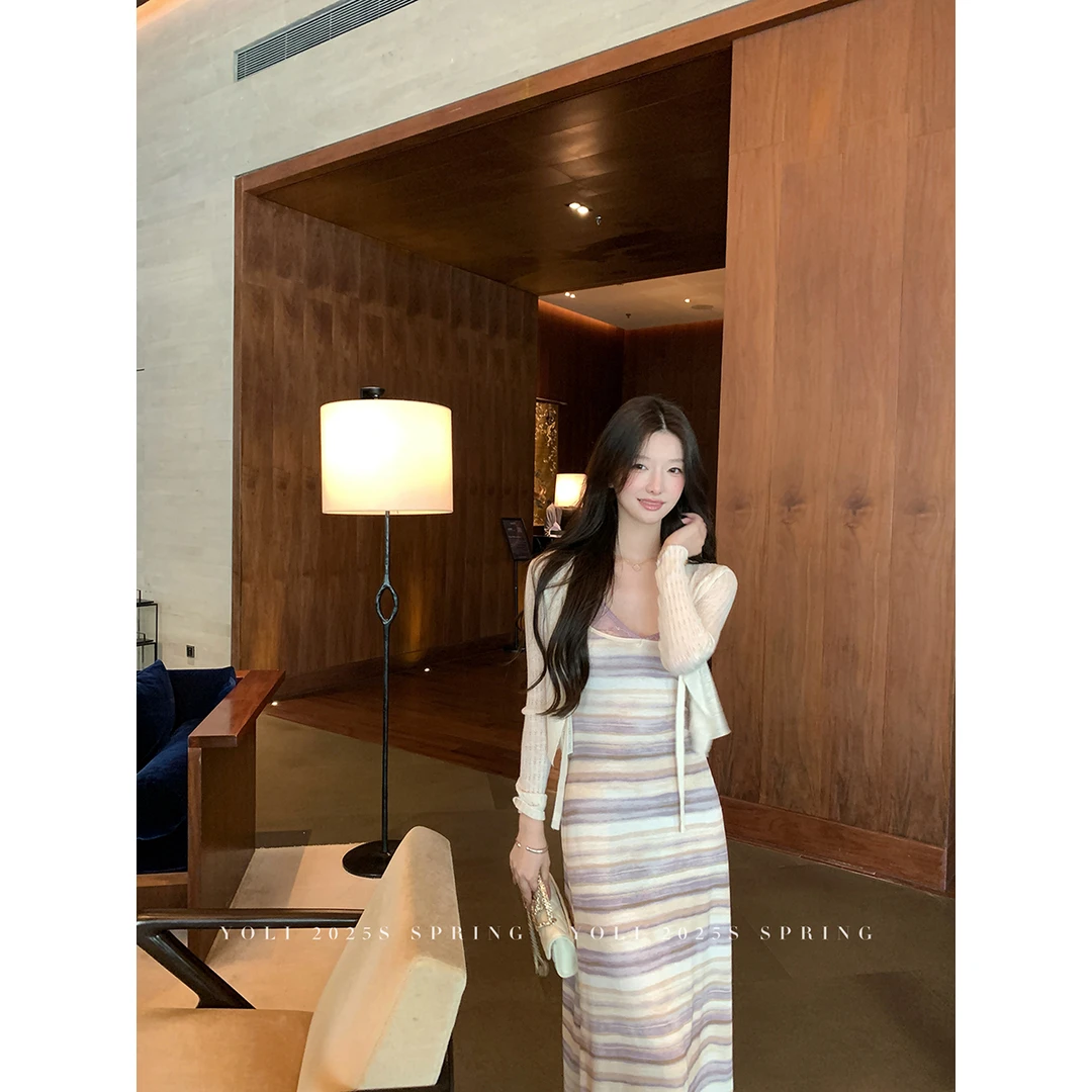 YOLI 张宥利  吊带连衣长裙