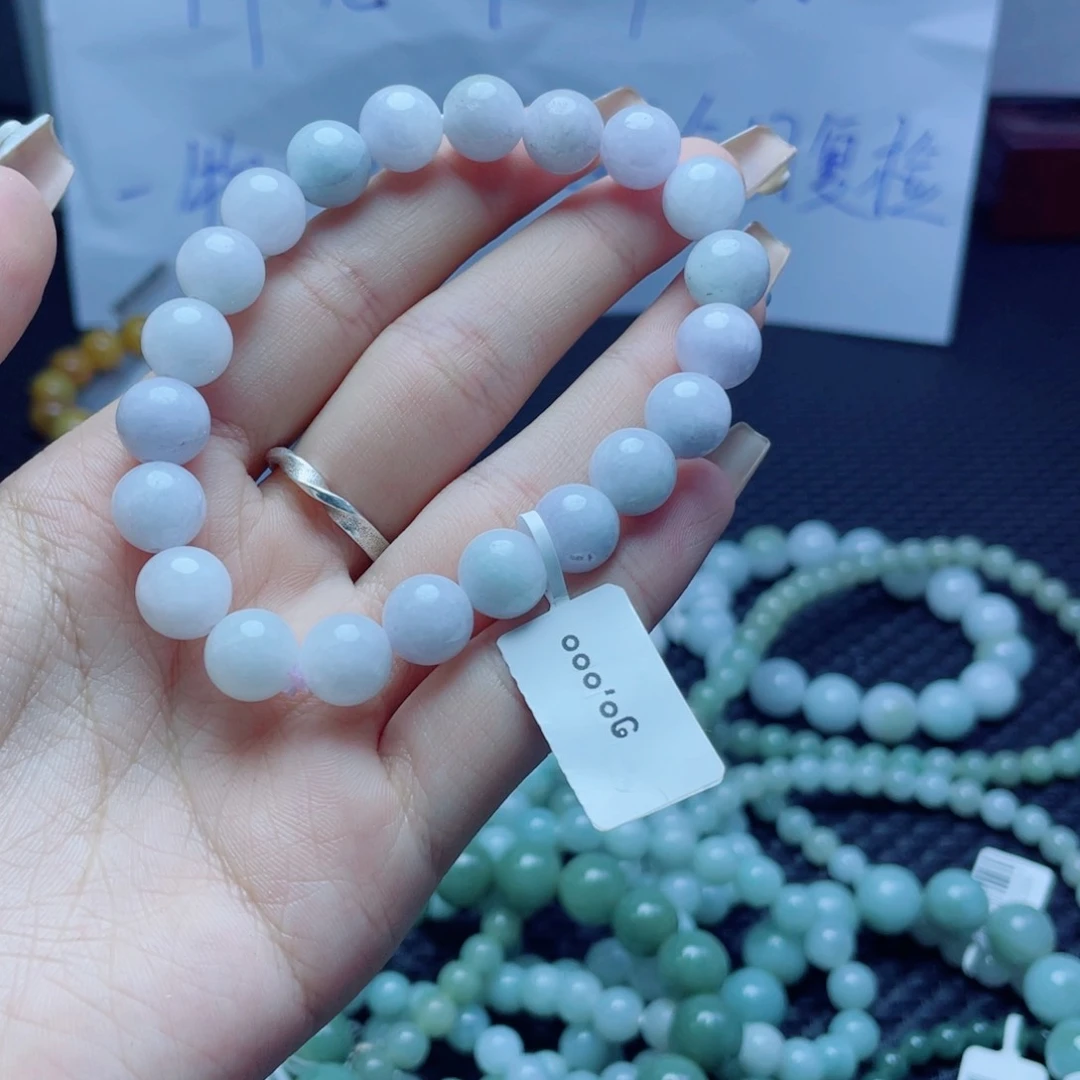 未镶嵌定制翡翠珠串