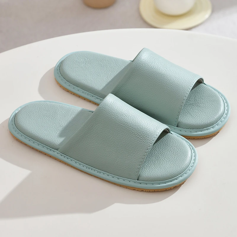 高端轻奢家用夏季真皮拖鞋男女室内地板防滑软底四季不臭脚凉拖鞋