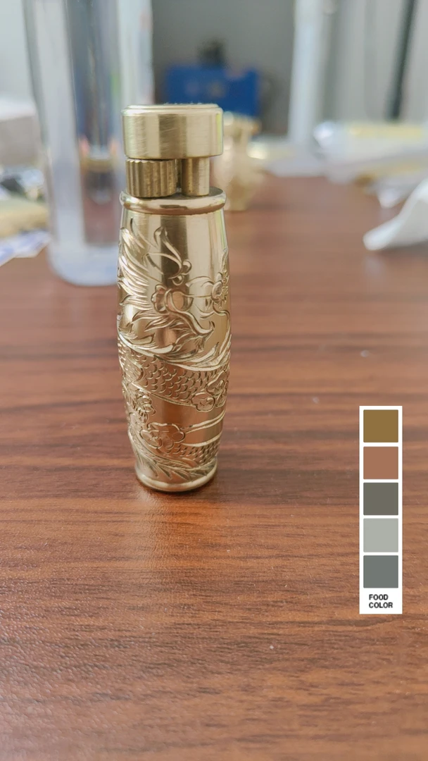 好运达打火机小胖敦手工雕刻祥云，环绕龙经典纯手工高档