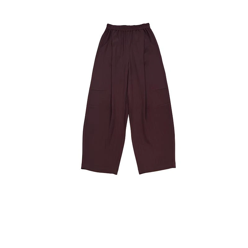 【珠光垂垂裤】抗皱珠光感显瘦镰刀裤休闲宽松九分哈伦奶奶裤7130