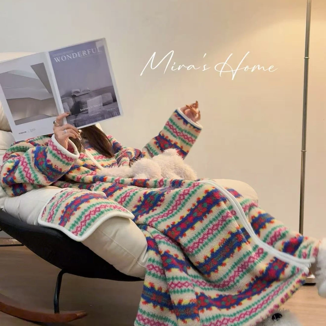 【行走的被窝】米拉家原创2025秋冬季米粒绒保暖舒适外套