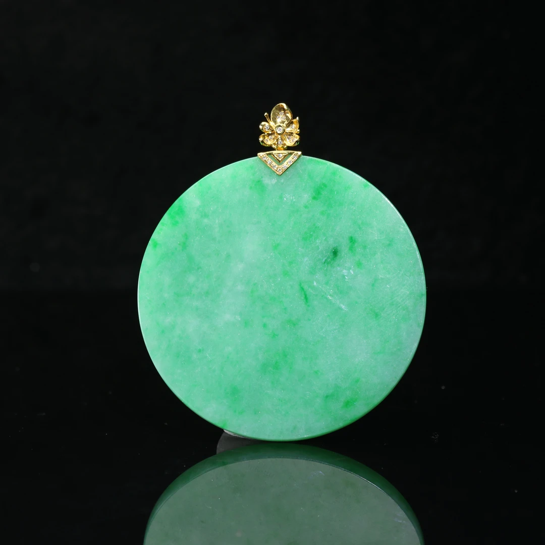 FC34天然缅甸A货18k无事牌/400634/保利厦门拍卖