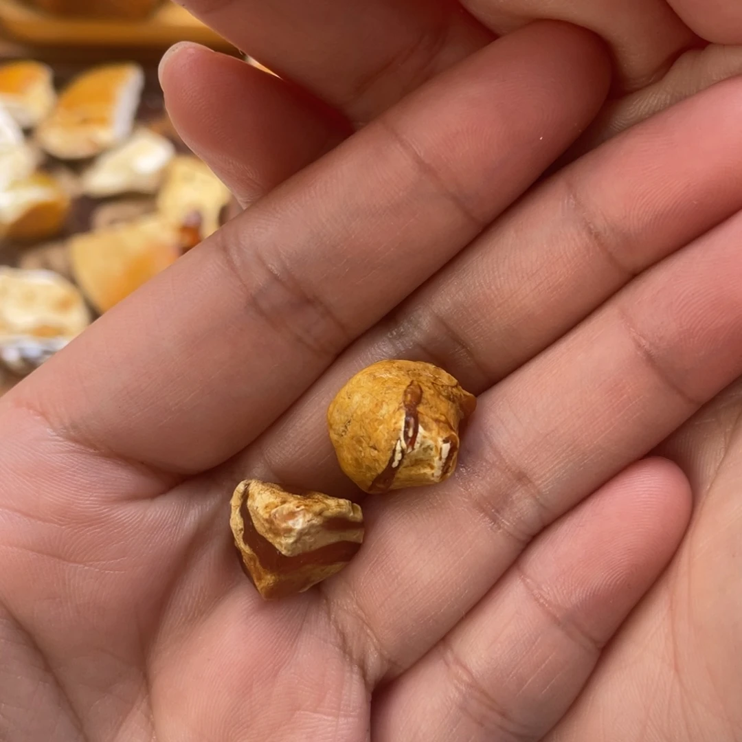 定制琥珀未镶嵌风**月原石