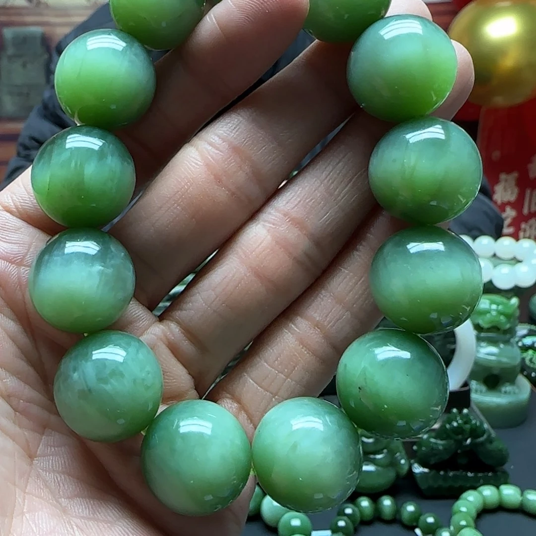 和田玉手串未镶嵌尚*