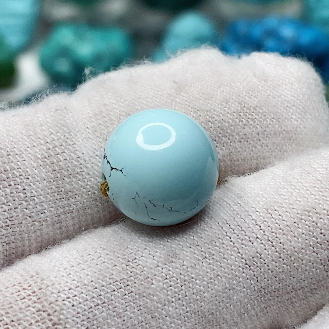 绿松石未镶嵌天然原矿 地大质检