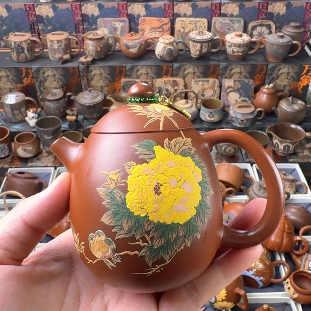茶壶紫砂200ml原矿精工半手