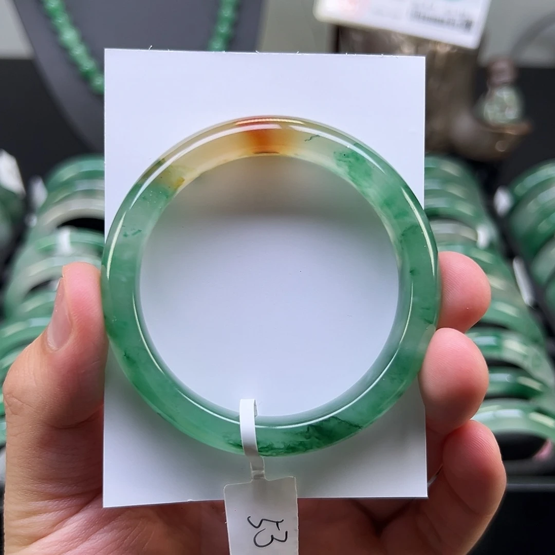 石英质玉手镯未镶嵌手镯53+