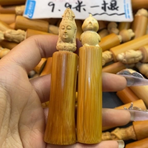 香榧木实心竹小立雕瑕疵福利哈哈哈哈