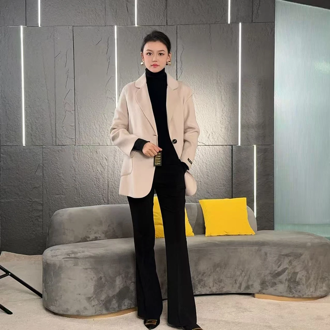 Falaibang/法莱邦2202米色羊毛大衣