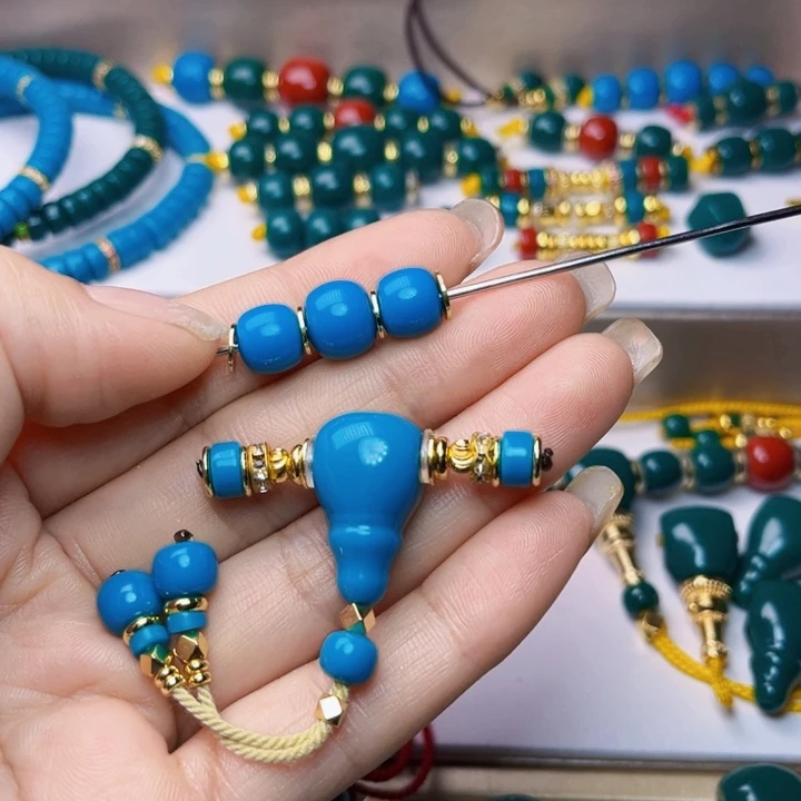 2***4蓝色一体卡12弟子珠，万象轴，顶珠卡9，腰珠卡