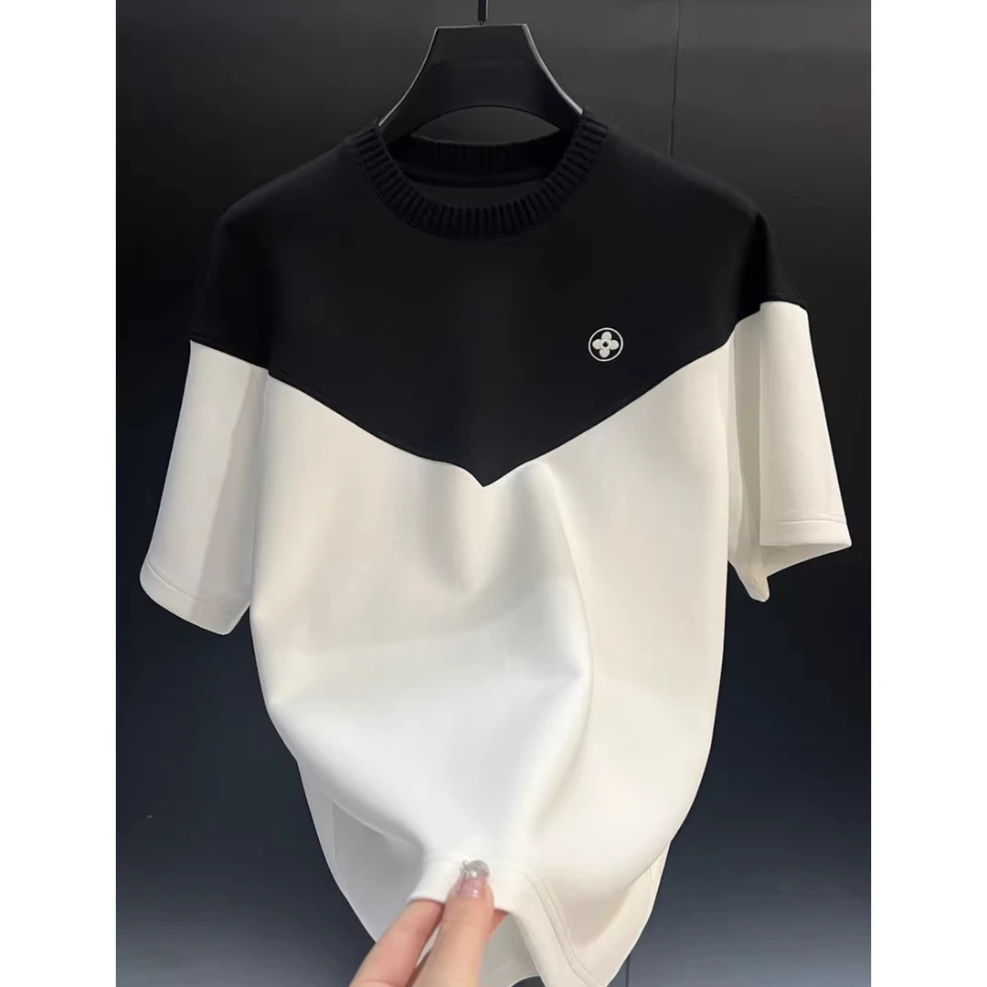 2025新款夏季高奢休闲百搭时尚短袖3721