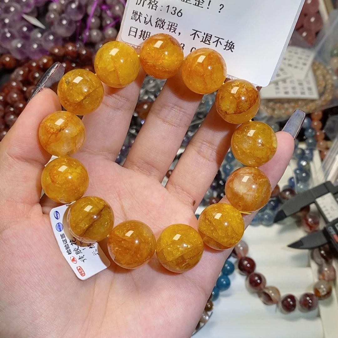 【闪购商品】水晶手链未镶嵌歪***？黄金胶花17