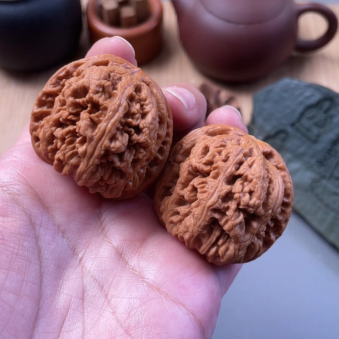 桃核把件42×41尺精修打底原桩平谷大粗筋CN01452