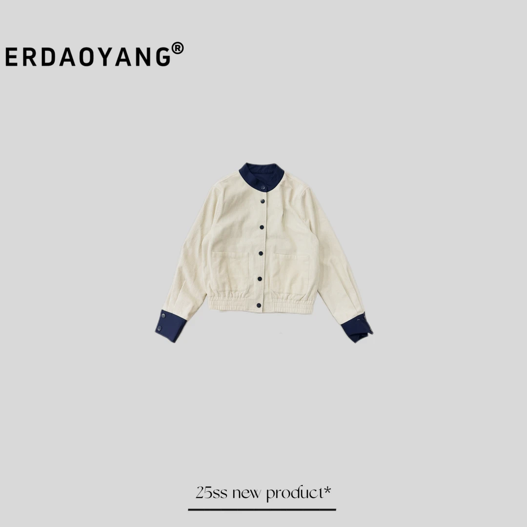 ERDAOYANG "反转巴黎" 早春新款撞色图标夹克外套WT6091