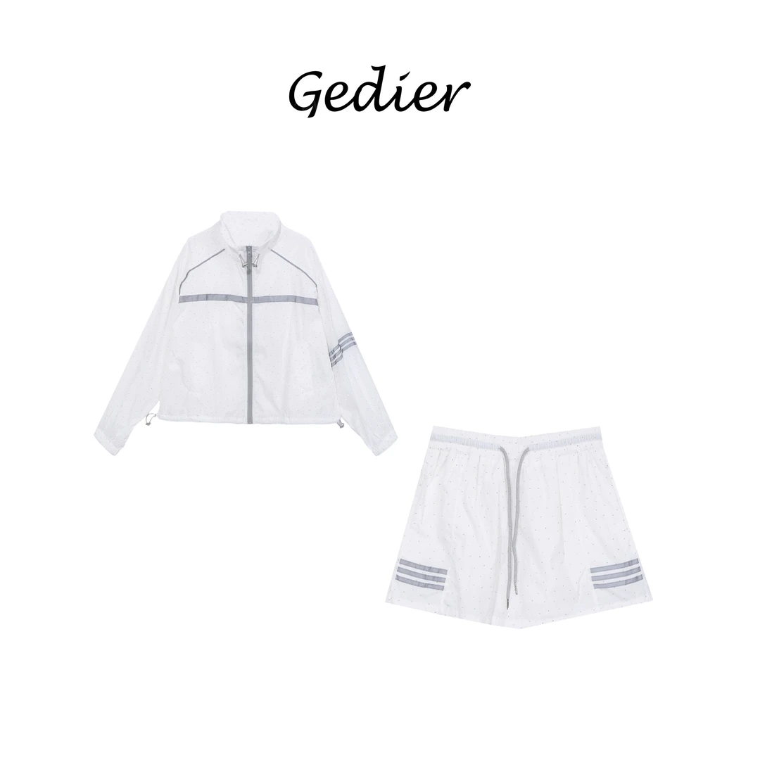 【歌蒂尔】夏日穿搭时尚百搭运动套装 夏季出游青春活力 DG520811Y