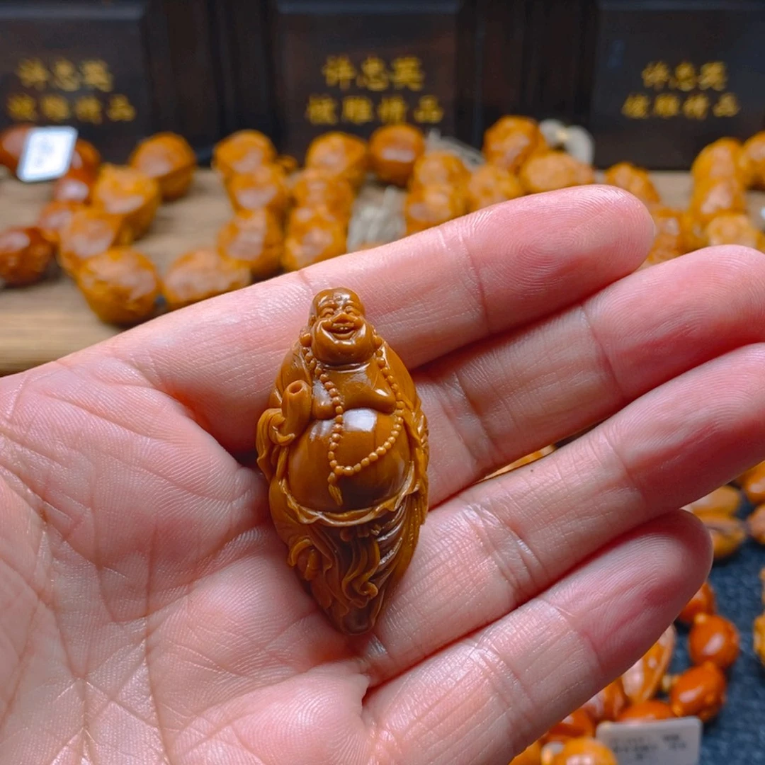 手串/手链橄榄核许忠英23×44欢喜布袋弥勒