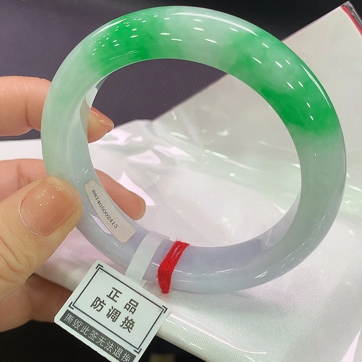 翡翠未镶嵌手镯正圈59-60