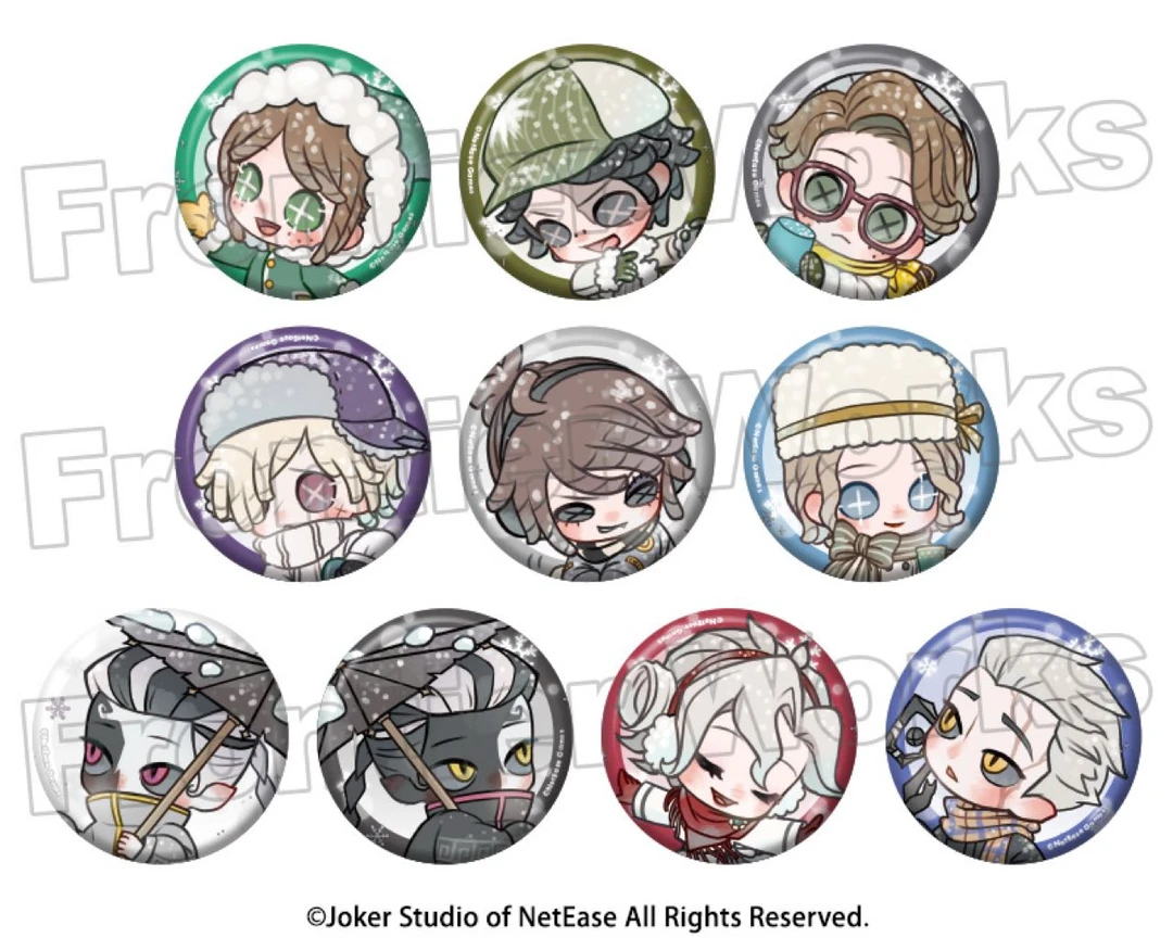 【日谷集】冰雪节吧唧前夜祭咖啡第五人格徽章吧唧相卡小卡代拆立牌