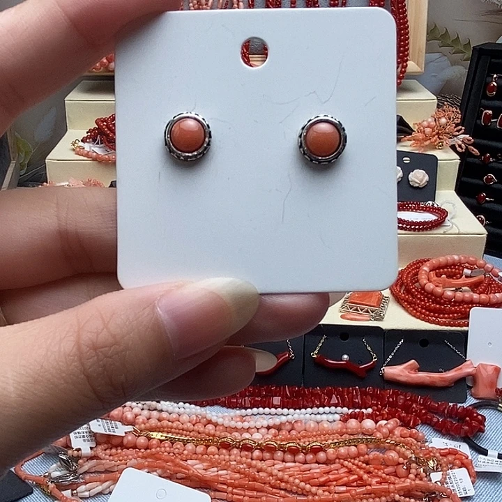 非金属锆石合金耳钉