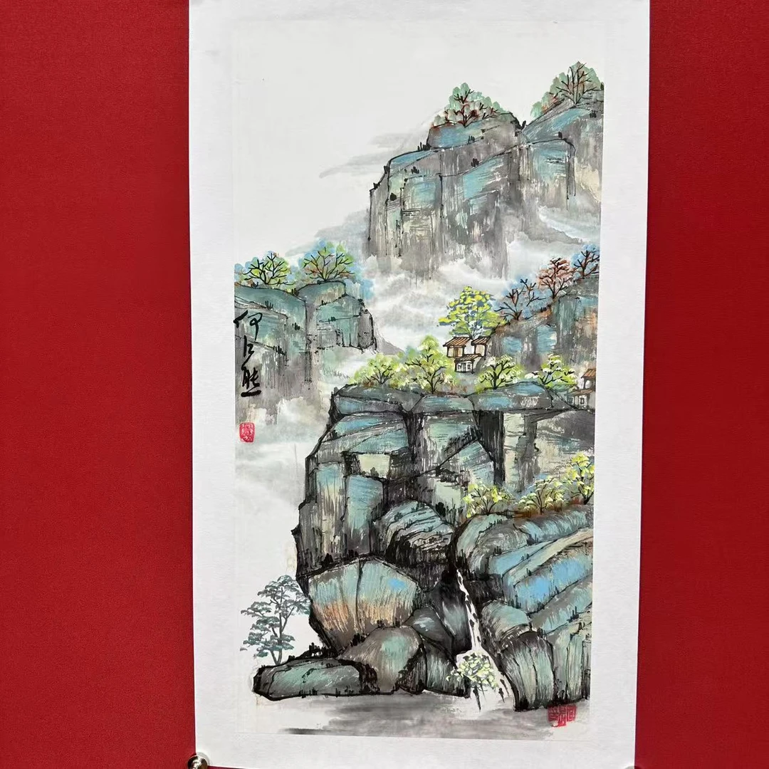 何江熊二平尺山水作品（一）