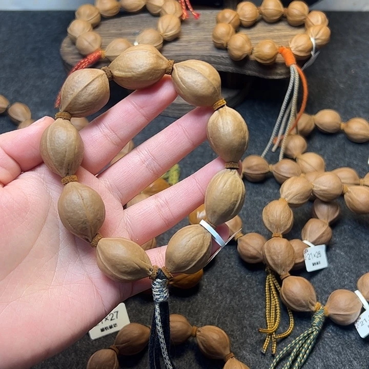 @***八橄榄核手串/手链20，28梅林铁核