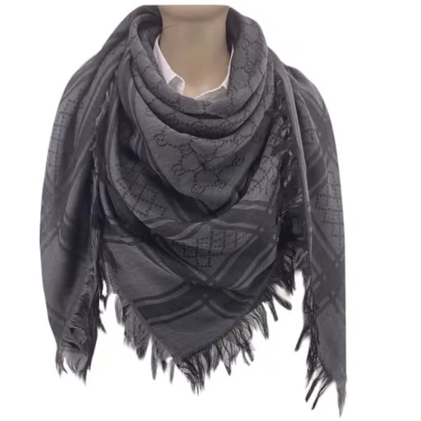 Gucci【国现 专柜6000】灰色披肩 544615 3G704 1260