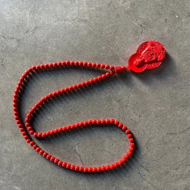 含辰砂工艺品【闪购商品】朱观音吊坠