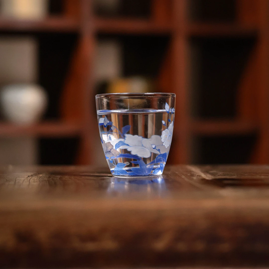 【陶珊居】青花彩单杯60ml（物肆0114）