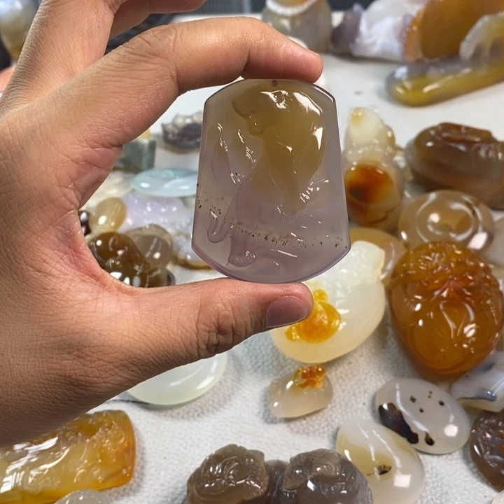 玛瑙/玉髓吊坠(不含链)未镶嵌