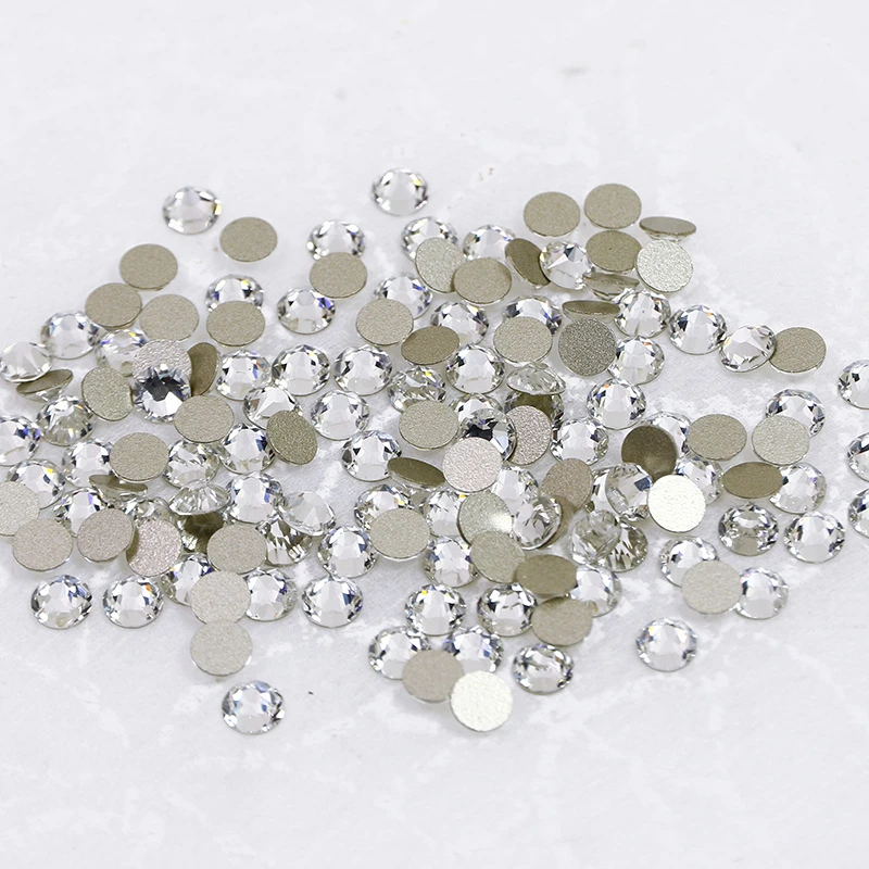 东洲水晶 平底圆闪亮多切面美甲钻DIY饰品堆堆钻 分装 一单包邮