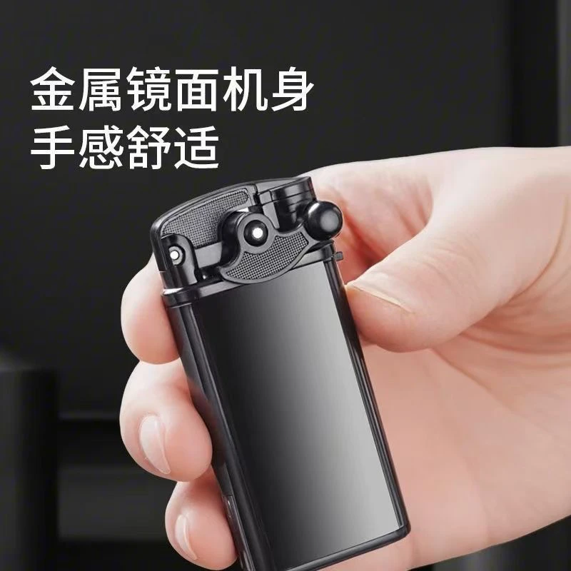 复古风摇臂可充气防风直冲个性创意可定制男士打火机
