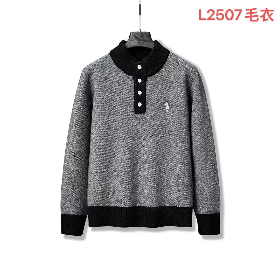 HI-L2507-时尚男女同款潮牌秋冬季长袖外穿百搭韩版宽松休闲毛衣