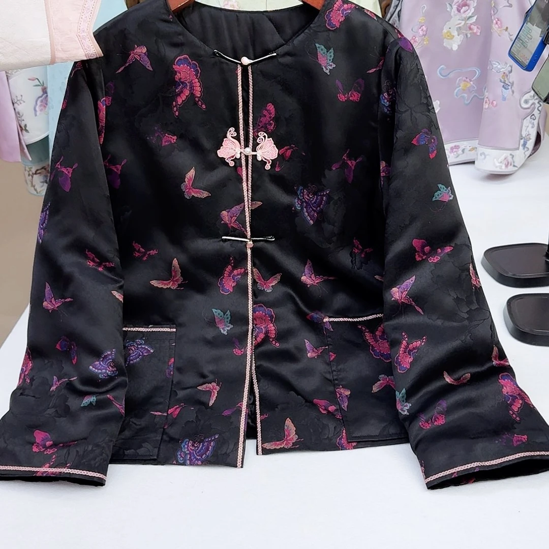 织绣真丝棉服 冬款