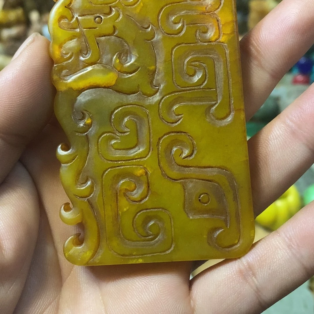 和田玉（糖玉）未镶嵌挂件玉器玉器玉器挂件