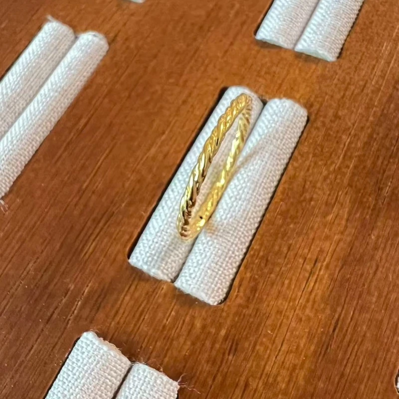 克重0.39 17号 麻花戒指 足金999