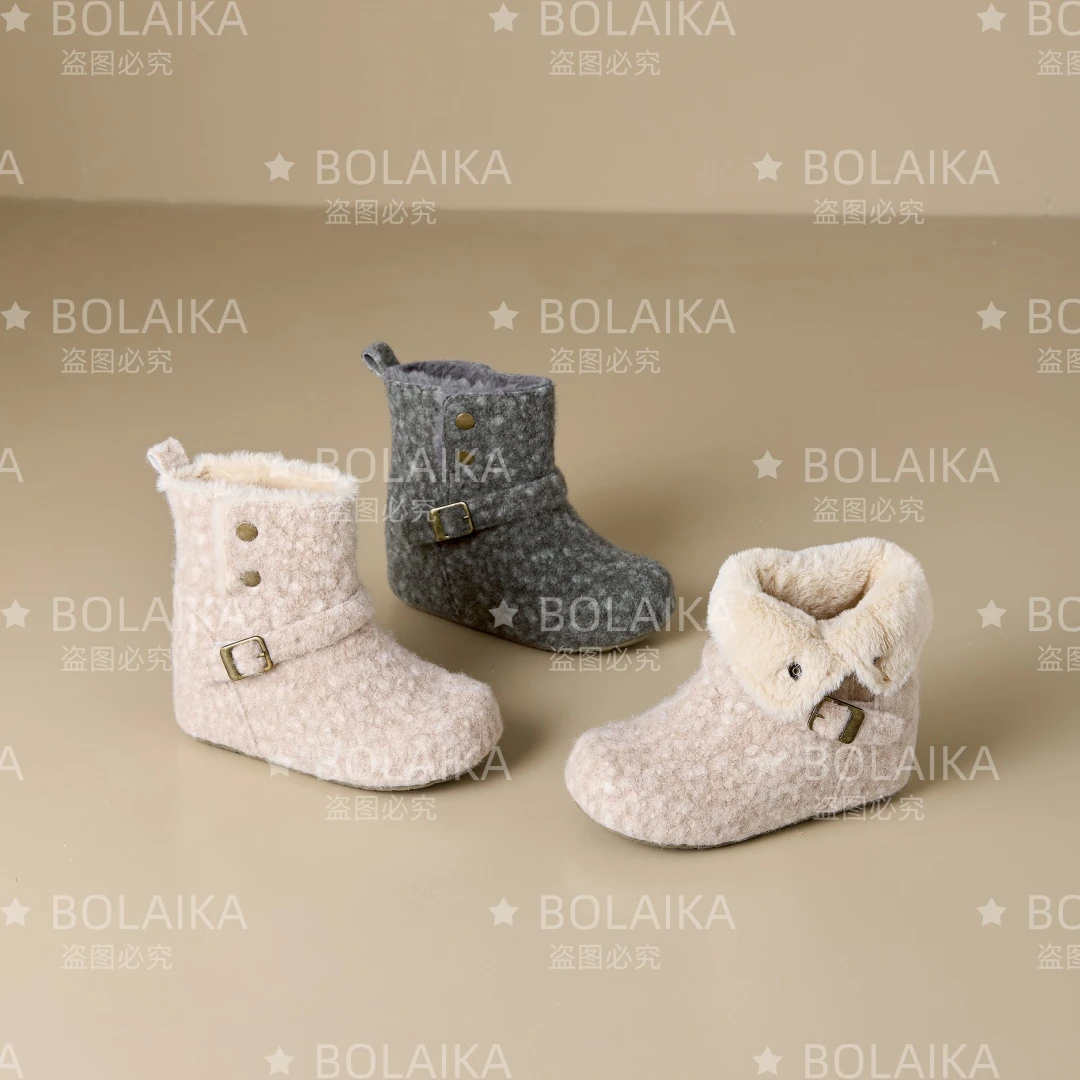 增高9cm升级款兔毛版毛呢勃肯靴休闲魔术贴内增高女鞋百搭圆头1