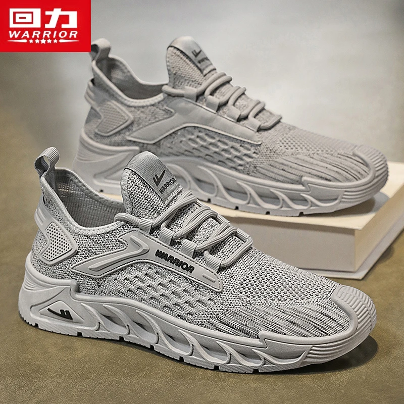 回力网面男鞋冬季2025新款透气轻便防臭休闲网布鞋男士开车专用鞋