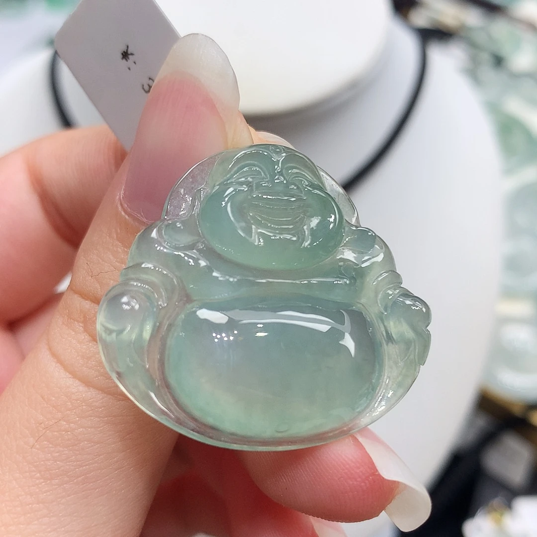 翡翠未镶嵌胸饰翡翠42，29.5/32.1/6.2