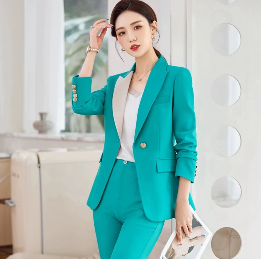 A区A2244区高级感职业西装女春秋设计感气质小西服单件外套