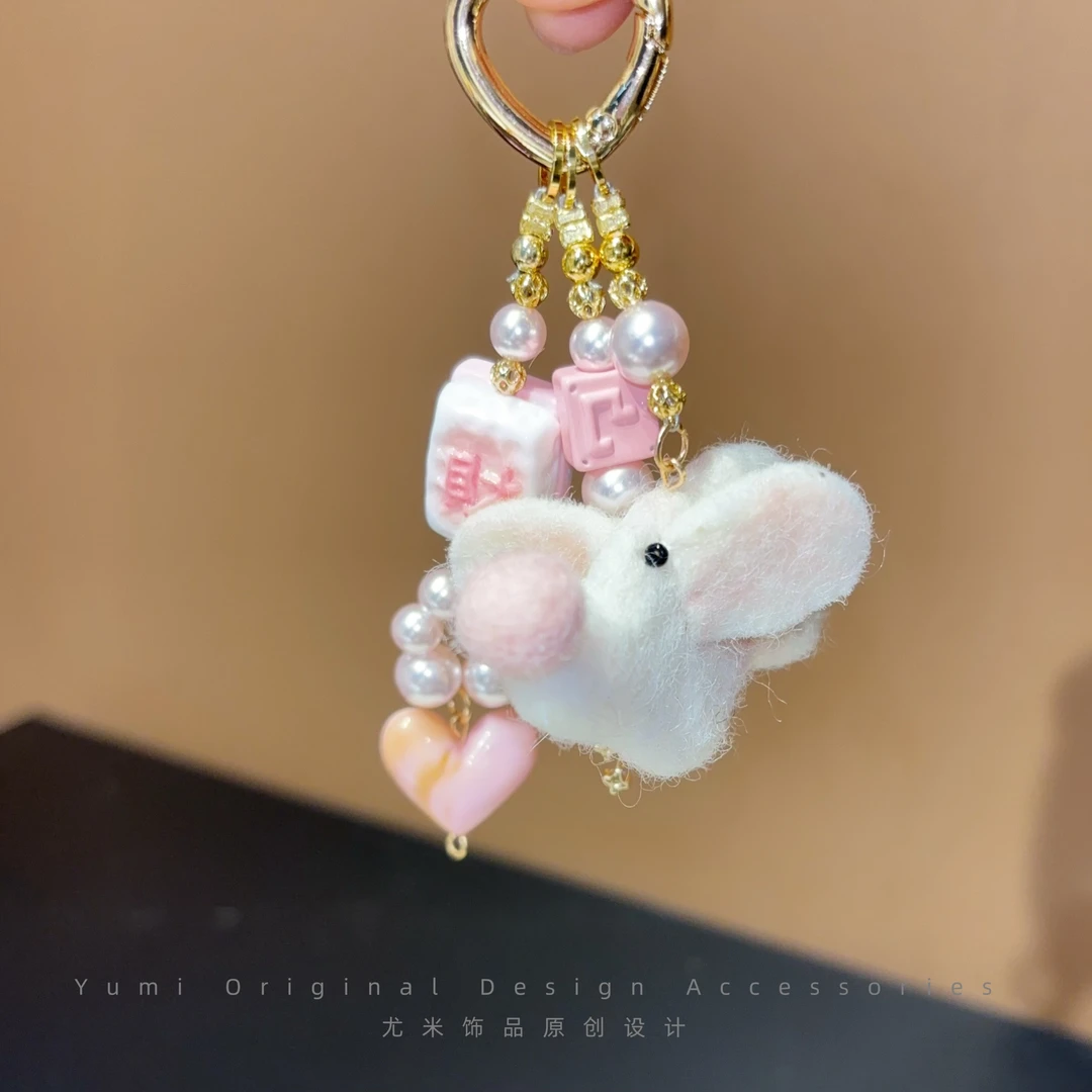 【设计师手作】尤米原创高端女款通勤百搭防丢手机挂件链绳L3201