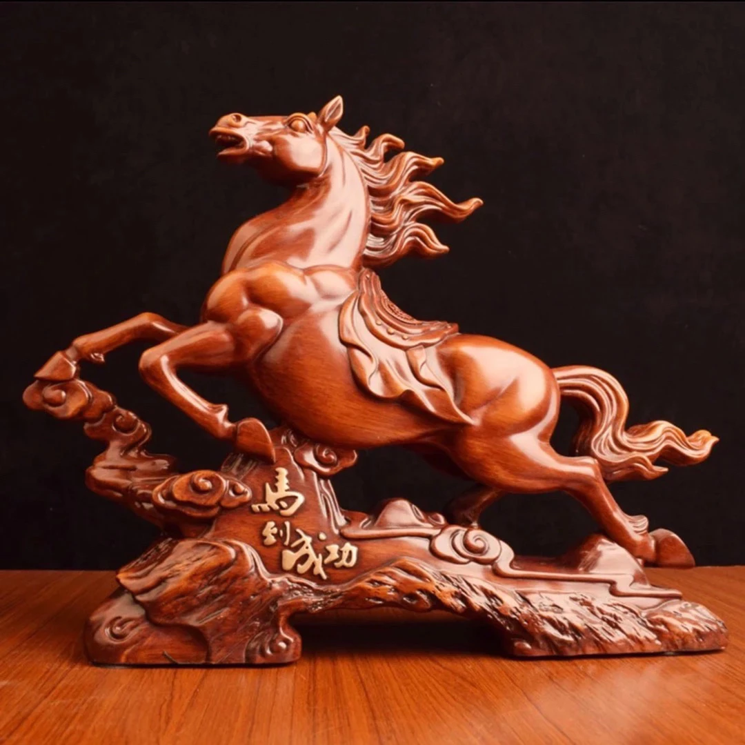 马到成功生肖马摆件工艺品（长36高27）