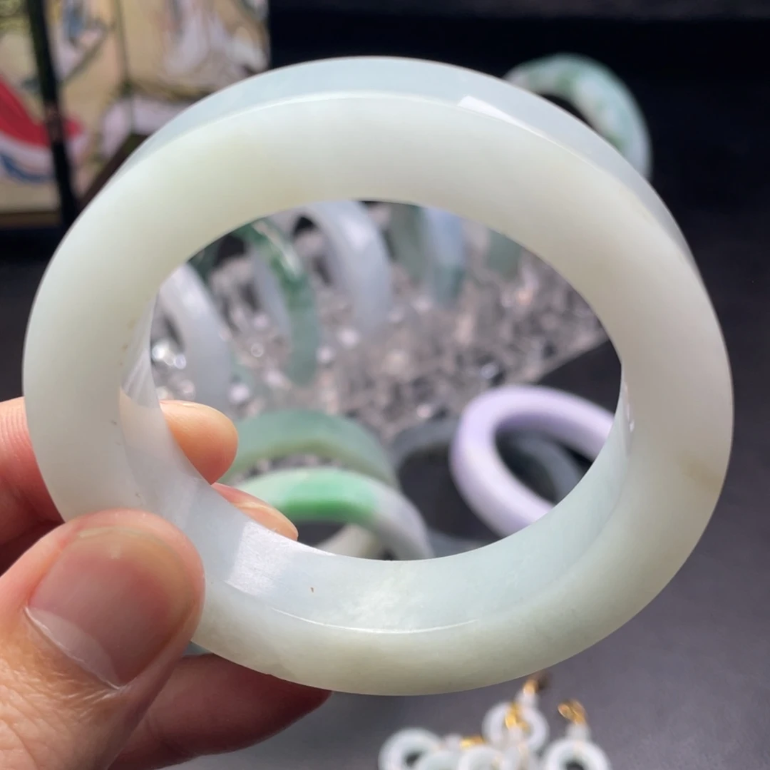 定制翡翠未镶嵌正圈白月光53-58圈