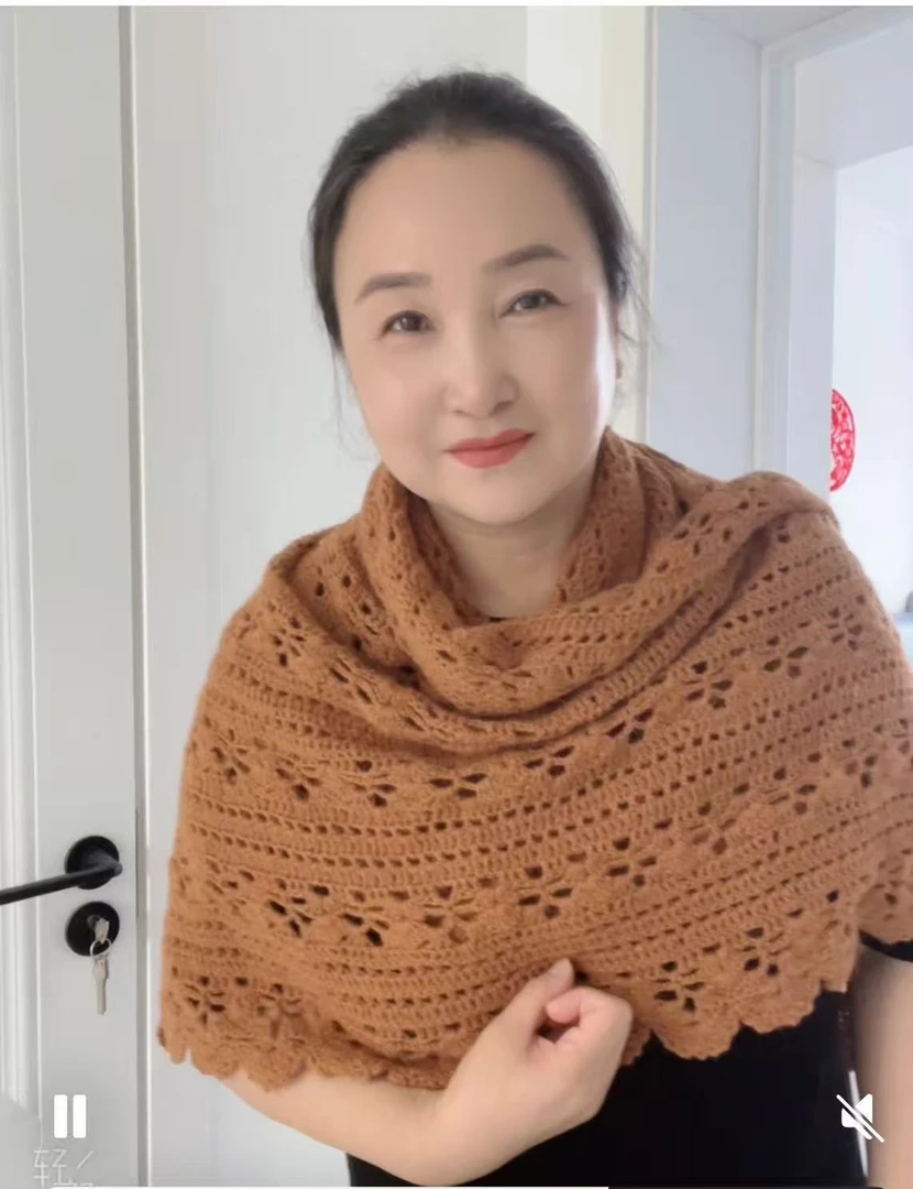 【伏姐披肩材料包】【澳洲超细支羊毛】26支不掉毛澳洲超细羊毛软糯