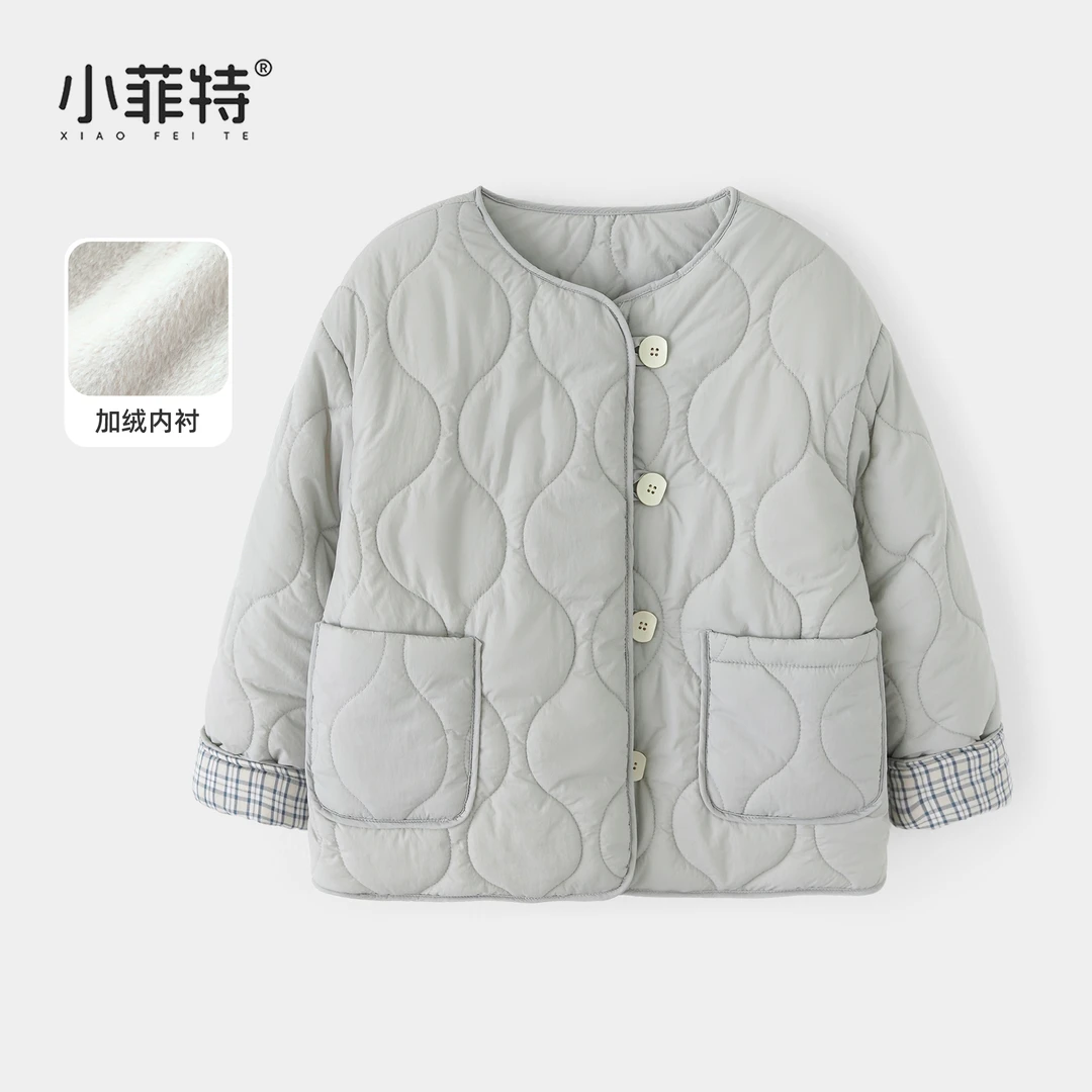 小菲特女童冬装加厚外套中大童日系风棉服儿童保暖上衣YNYD56078