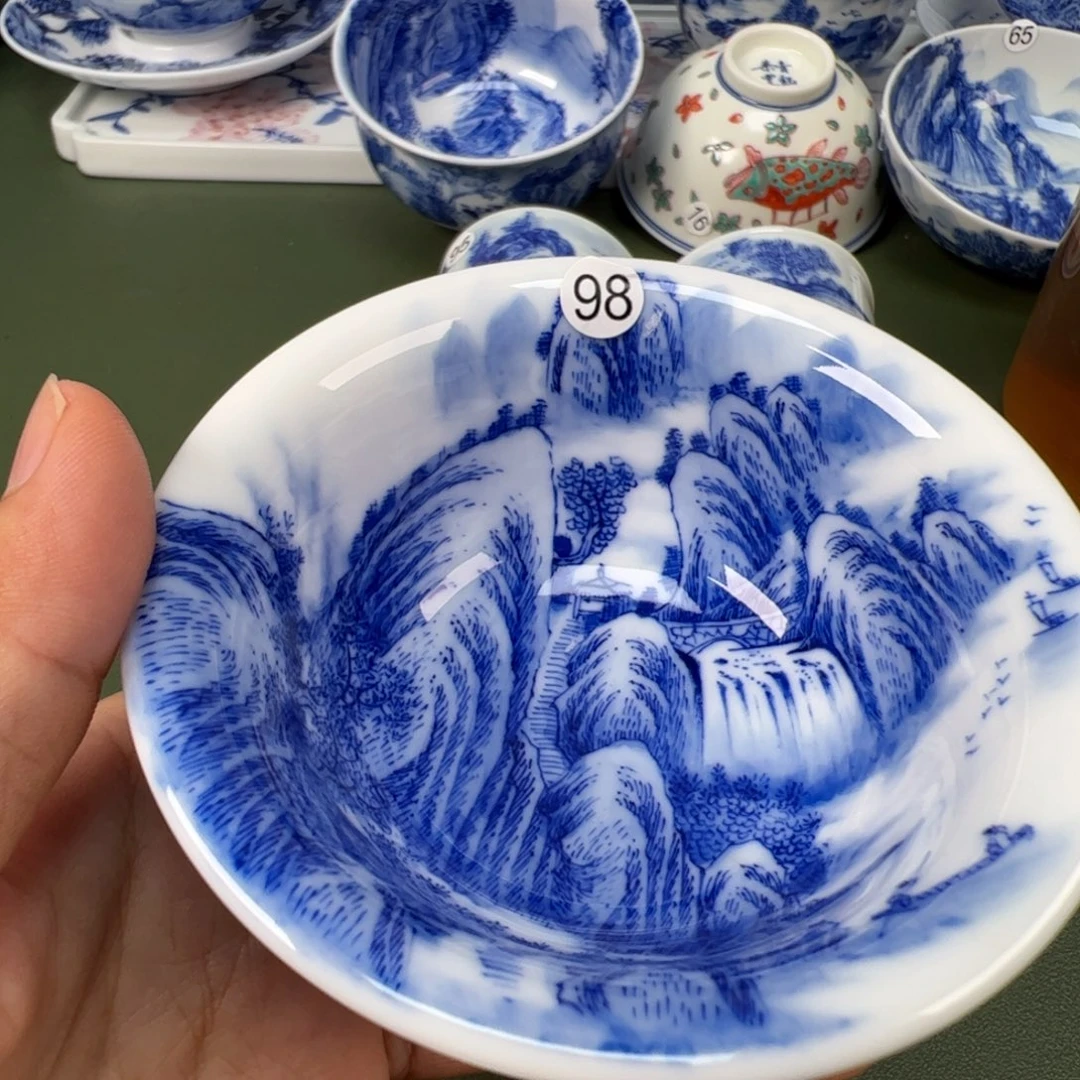 景德镇纯手工纯手绘茶具木木98