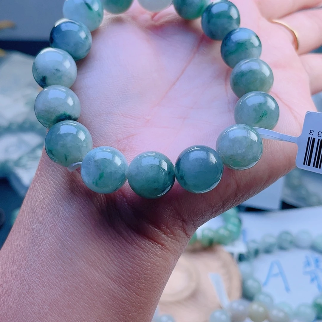 未镶嵌定制翡翠珠串